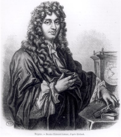 Christian Huyghens (1629-95) gravert av Edouard Garnier av Nicolas Etienne Edelinck