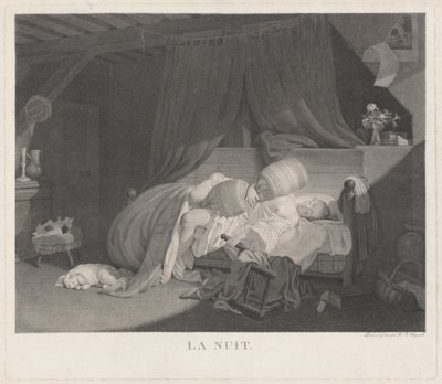 La Nuit Night, 1780-tallet. av Nicolas Francois Regnault