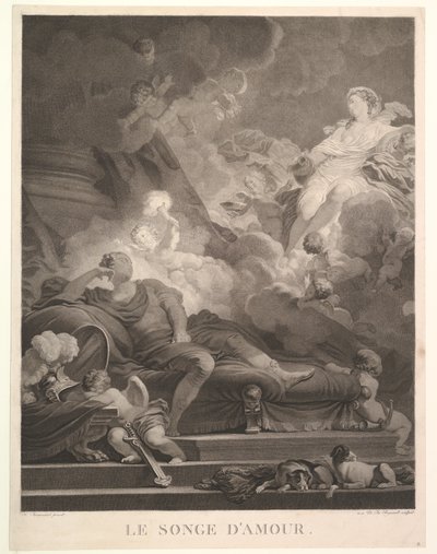 Drømmen om kjærlighet.n.d. av Nicolas Francois Regnault