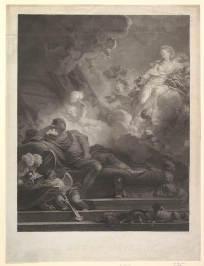 Drømmen om kjærlighet.n.d. av Nicolas Francois Regnault
