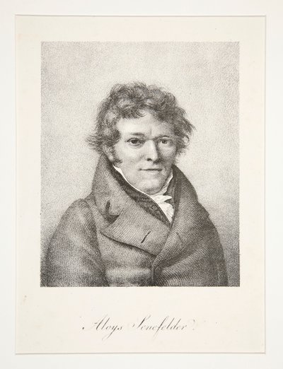 Portrett av Aloys Senefelder av Nicolas Henri Jacob