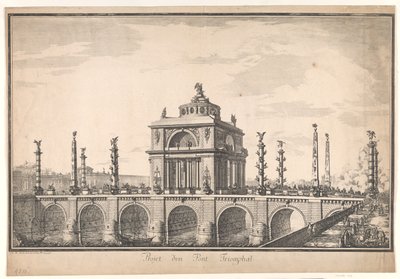 Triumfbroprosjekt av Nicolas Henri Jardin