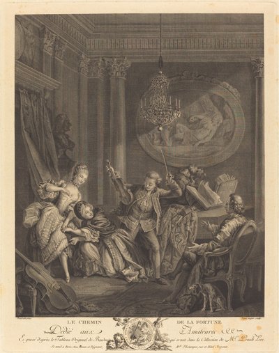 Veien til formuen av Nicolas Joseph Voyez after Pierre Antoine Baudouin