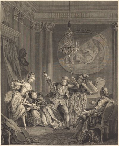 Veien til formuen av Nicolas Joseph Voyez after Pierre Antoine Baudouin