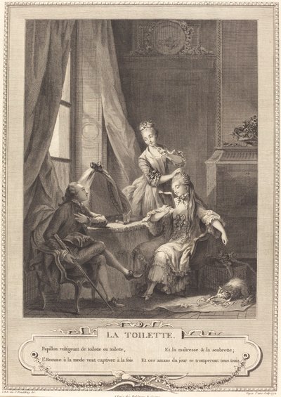 Toalettet av Nicolas Joseph Voyez after Sigmund Freudenberger