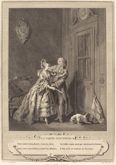 Det uventede besøket av Nicolas Joseph Voyez after Sigmund Freudenberger