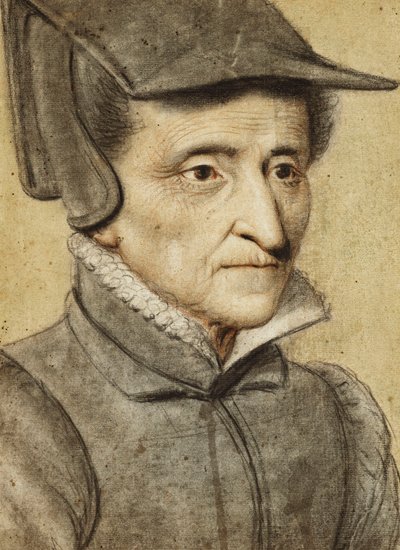 Portrett av hodet av en gammel kvinne av Nicolas Lagneau or Lanneau