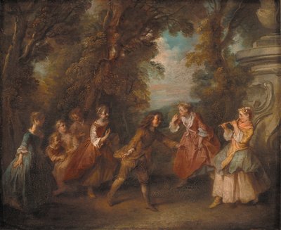 Barn leker i det fri av Nicolas Lancret