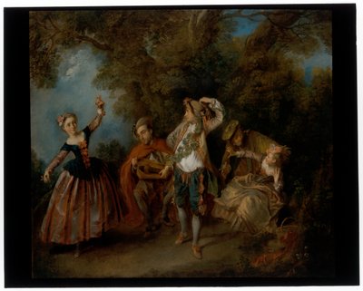 Den unge danseren og menyen av Nicolas Lancret