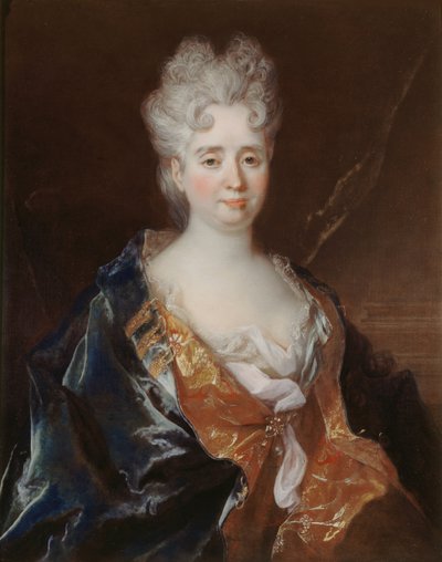 Portrett av Anne-Thérèse de Marguenat de Courcelles, Marquise de Lambert, ca. 1710. av Nicolas Largillière de