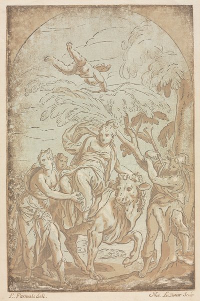 Voldtekten av Europa, 1725-42. av Nicolas LeSueur