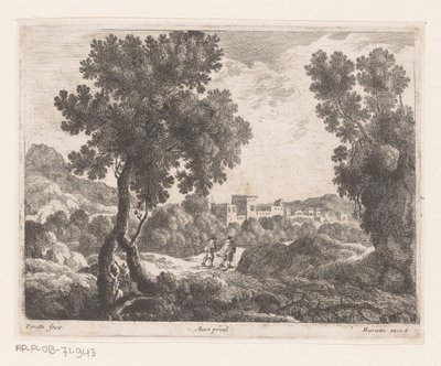 Landskap med to rullatorer av Nicolas Perelle
