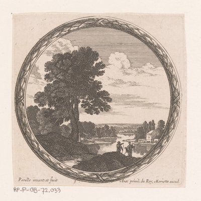Elvelandskap av Nicolas Perelle