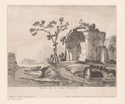Ruin av Villa Adriana City Temple Adrianne (tittel på objekt) av Nicolas Perelle