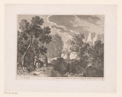 Temptation of Christ by Satan Landscapes with Scenes from the Life of Christ (serietittel) av Nicolas Perelle