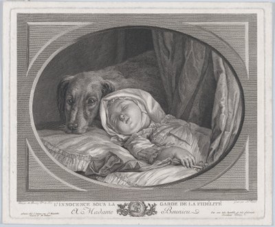 Uskyld bevoktet av trofasthet, 1761-1831., 1761-1831. av Nicolas Ponce