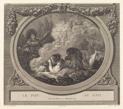 Melkekanna av Nicolas Ponce after Jean Honoré Fragonard
