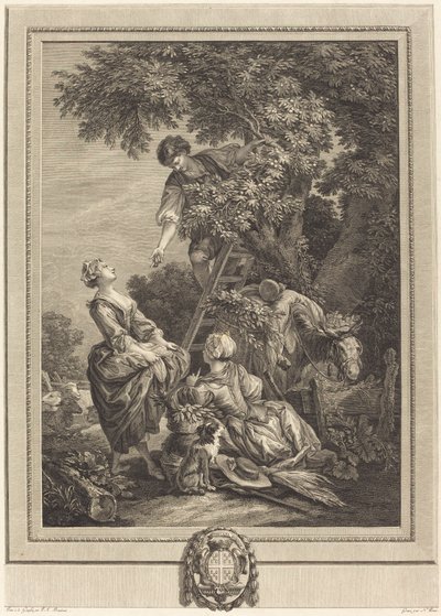Morellerne av Nicolas Ponce after Pierre Antoine Baudouin