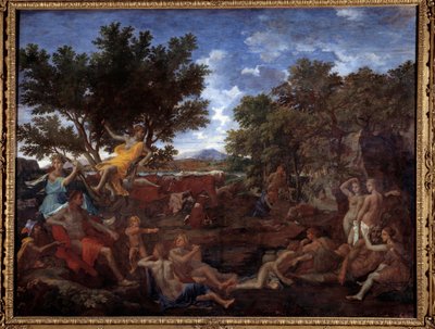 Apollo forelsket i Daphne. Maleri av Nicolas Poussin av Nicolas Poussin