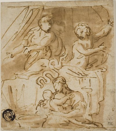 Fødsel av Alexander av Nicolas Poussin