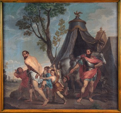 Camillus og skolemesteren i Falerii av Nicolas Poussin