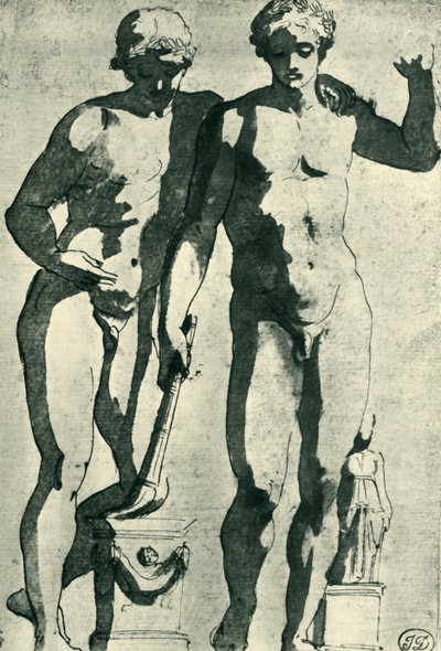 Castor og Pollux, c1628, 1943. av Nicolas Poussin