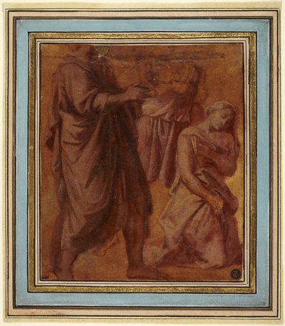Kristus og ekteskapsbrytersken av Nicolas Poussin