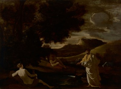 Kong Midas forvandler en eikegren til gull av Nicolas Poussin