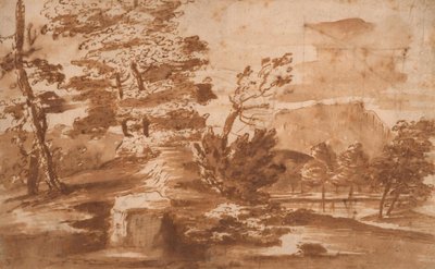 Landskap (forside) av Nicolas Poussin