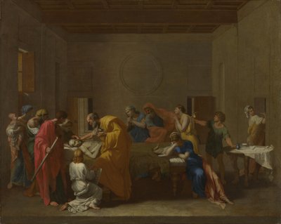 Seven Sacraments: Extreme Unction, ca 1637-1640 av Nicolas Poussin