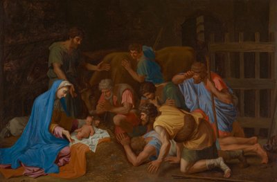 Hyrdenes tilbedelse av Nicolas Poussin