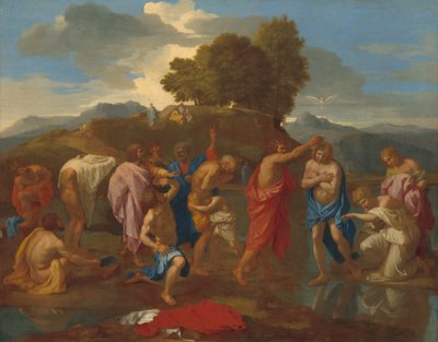 Kristi dåp av Nicolas Poussin