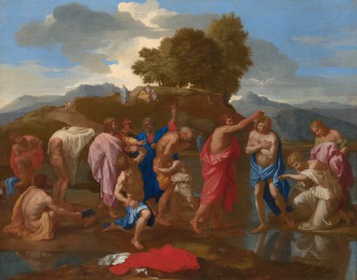 Kristi dåp av Nicolas Poussin