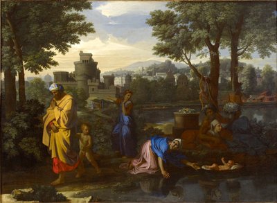 Utstillingen av Moses, 1654 av Nicolas Poussin