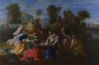 Funnet av Moses, 1651 av Nicolas Poussin