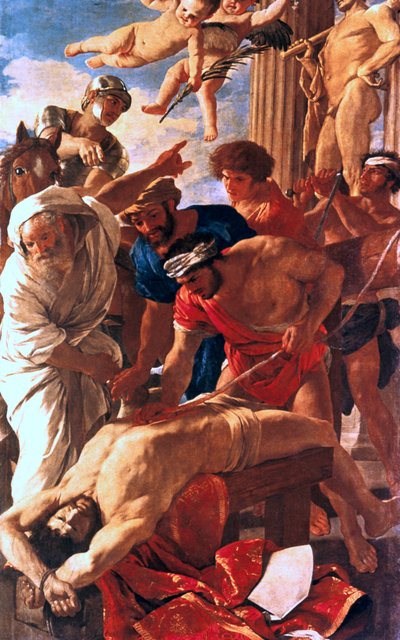 The Martyrdom of Erasme Saint, 1624 av Nicolas Poussin