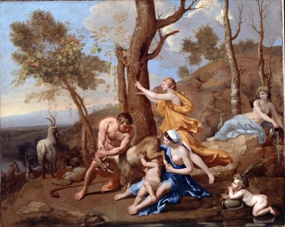 Jupiters pleie av Nicolas Poussin