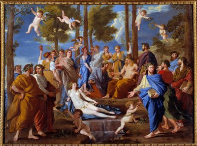 Parnass. Musene Calliope av Nicolas Poussin