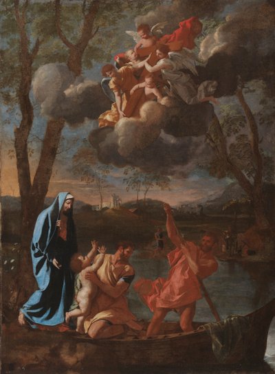 Den hellige families retur til Nasaret, ca. 1627. av Nicolas Poussin