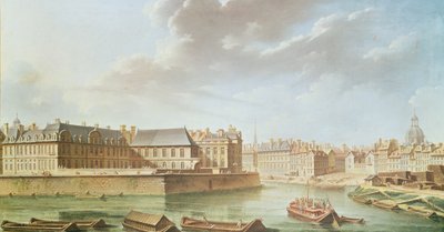 Ile Saint-Louis og Hotel de Bretonvilliers i 1757 av Nicolas Raguenet