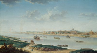 Salpetriere sett fra La Rapee, ca. 1752 (olje på lerret) av Nicolas Raguenet