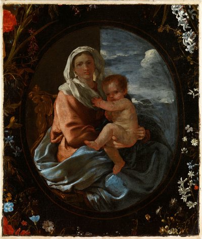  av Nicolas & Seghers Daniel (1590–1661) Poussin