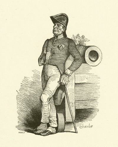 Pensjonisten (gravering) av Nicolas Toussaint (after) Charlet