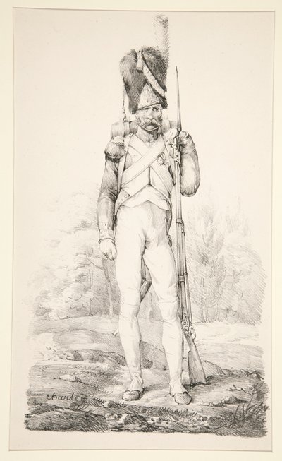 Foot Grenadier of the Old Guard, fra serien La Vieille Armee Francaise av Nicolas Toussaint Charlet