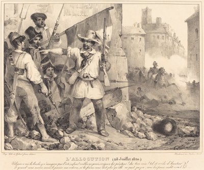 Tildelingen, 20. juli 1830 av Nicolas Toussaint Charlet