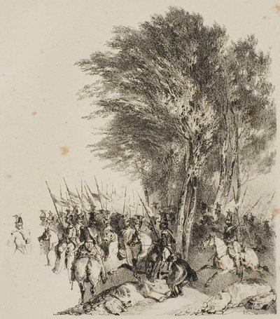 Lancers på mars av Nicolas Toussaint Charlet