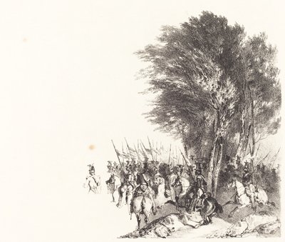 Lancers på mars av Nicolas Toussaint Charlet