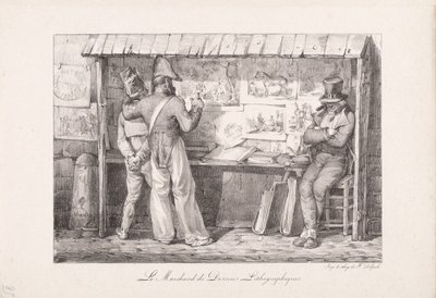Litografiselgeren av Nicolas Toussaint Charlet