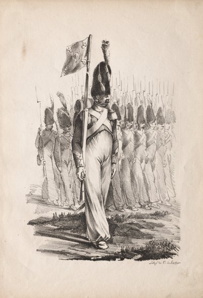 Militære kostymer: Carabiners Sargent, General Guide av Nicolas Toussaint Charlet