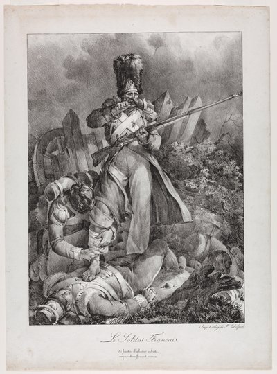 Den franske soldaten Den franske soldaten, 1818. av Nicolas Toussaint Charlet